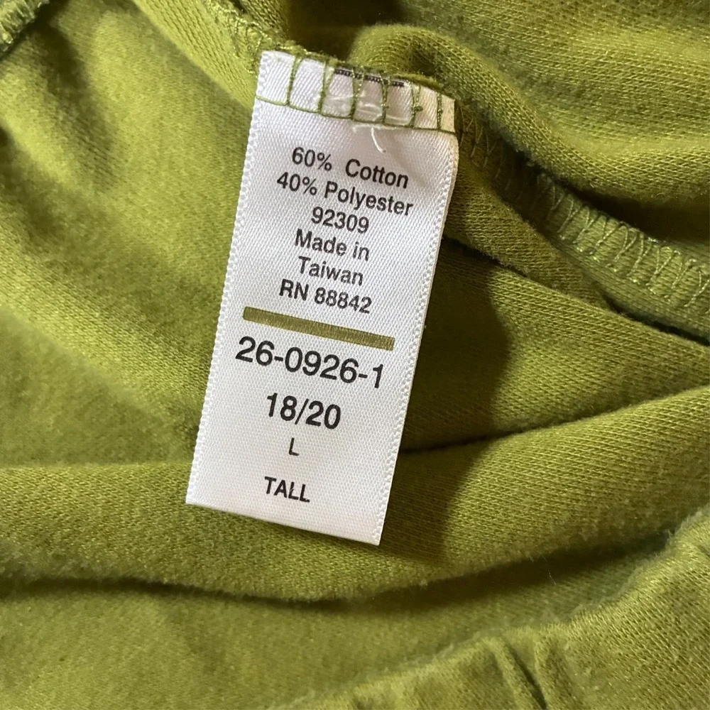 Roaman's Womens‎ Lounge Pants Size 18/20 Tall Green Elastic Waist Pull On